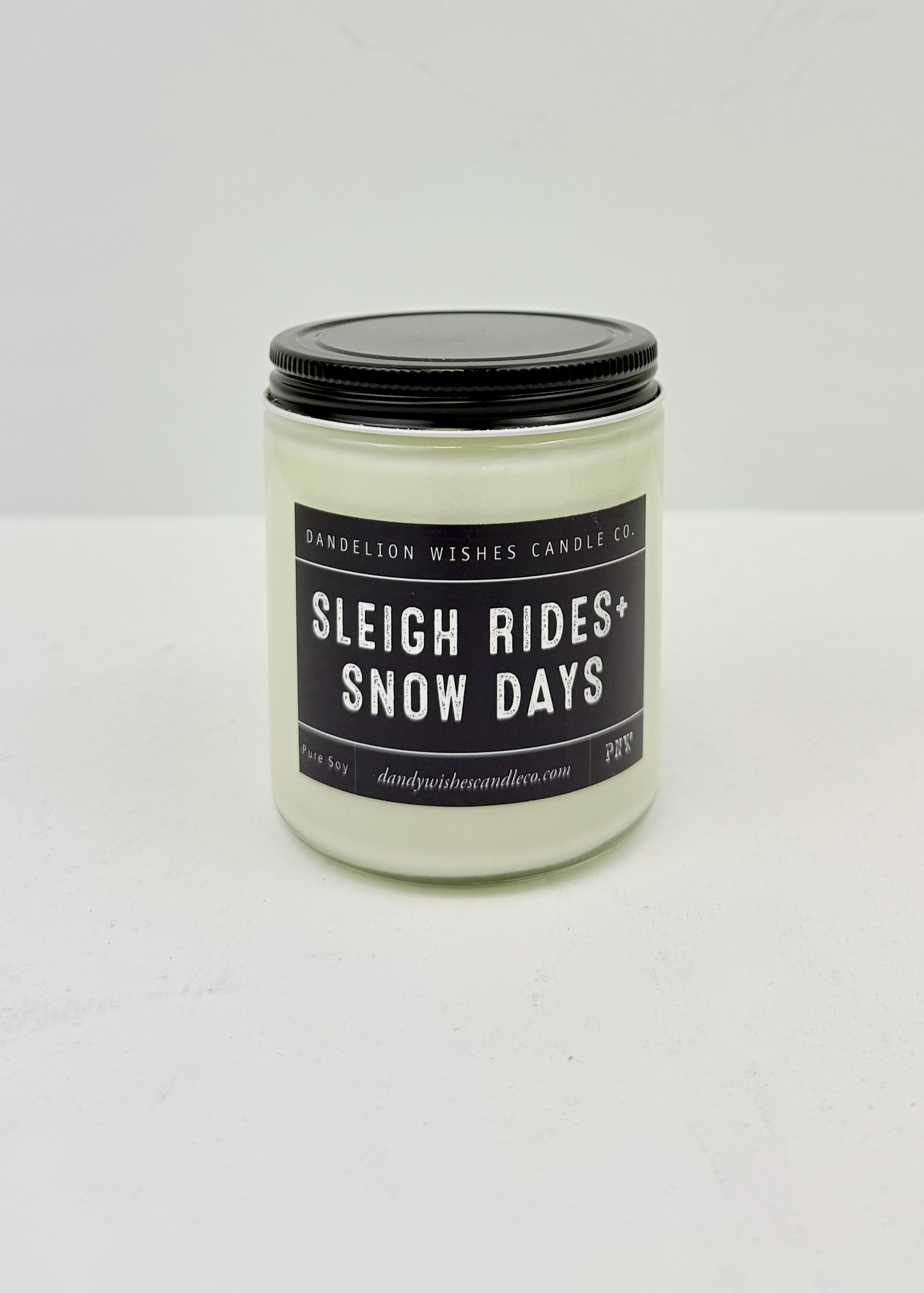 Dandelion Wishes Candle Co. 100% Soy Candle Medium Jar - 9oz Clear Glass