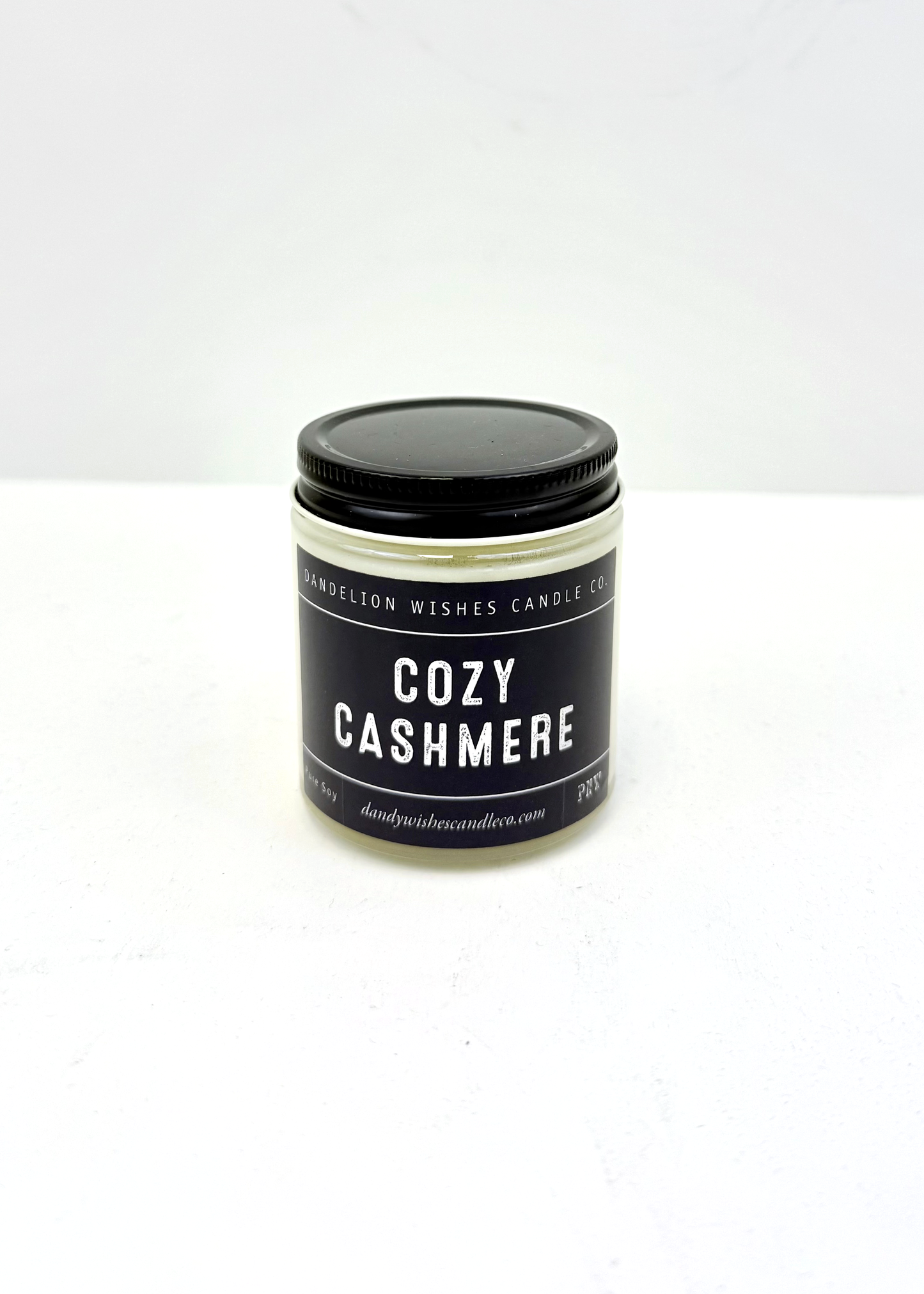 Dandelion Wishes Candle Co. 100% Soy Candle Small Jar - 4oz Clear Glass