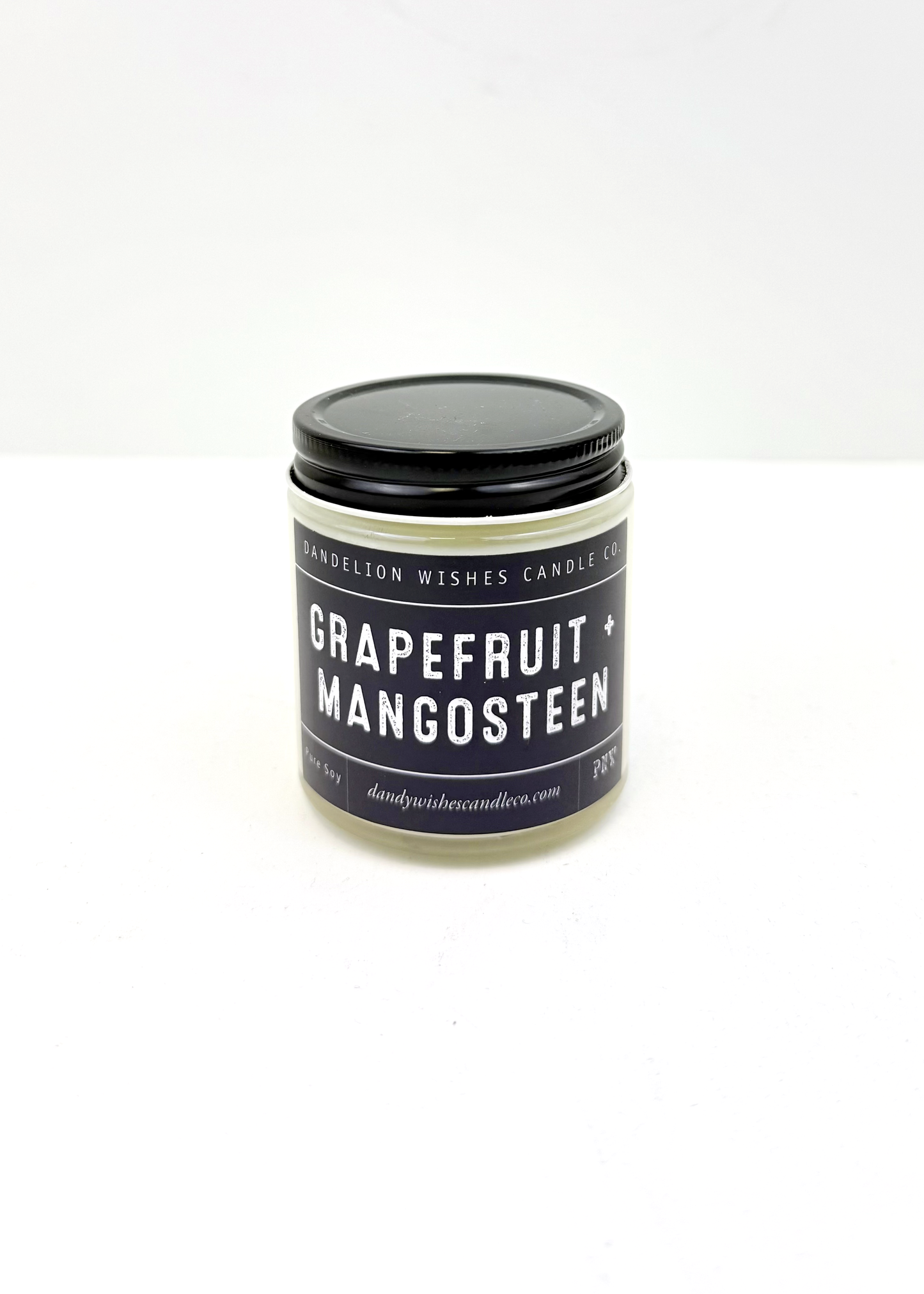 Dandelion Wishes Candle Co. 100% Soy Candle Small Jar - 4oz Clear Glass
