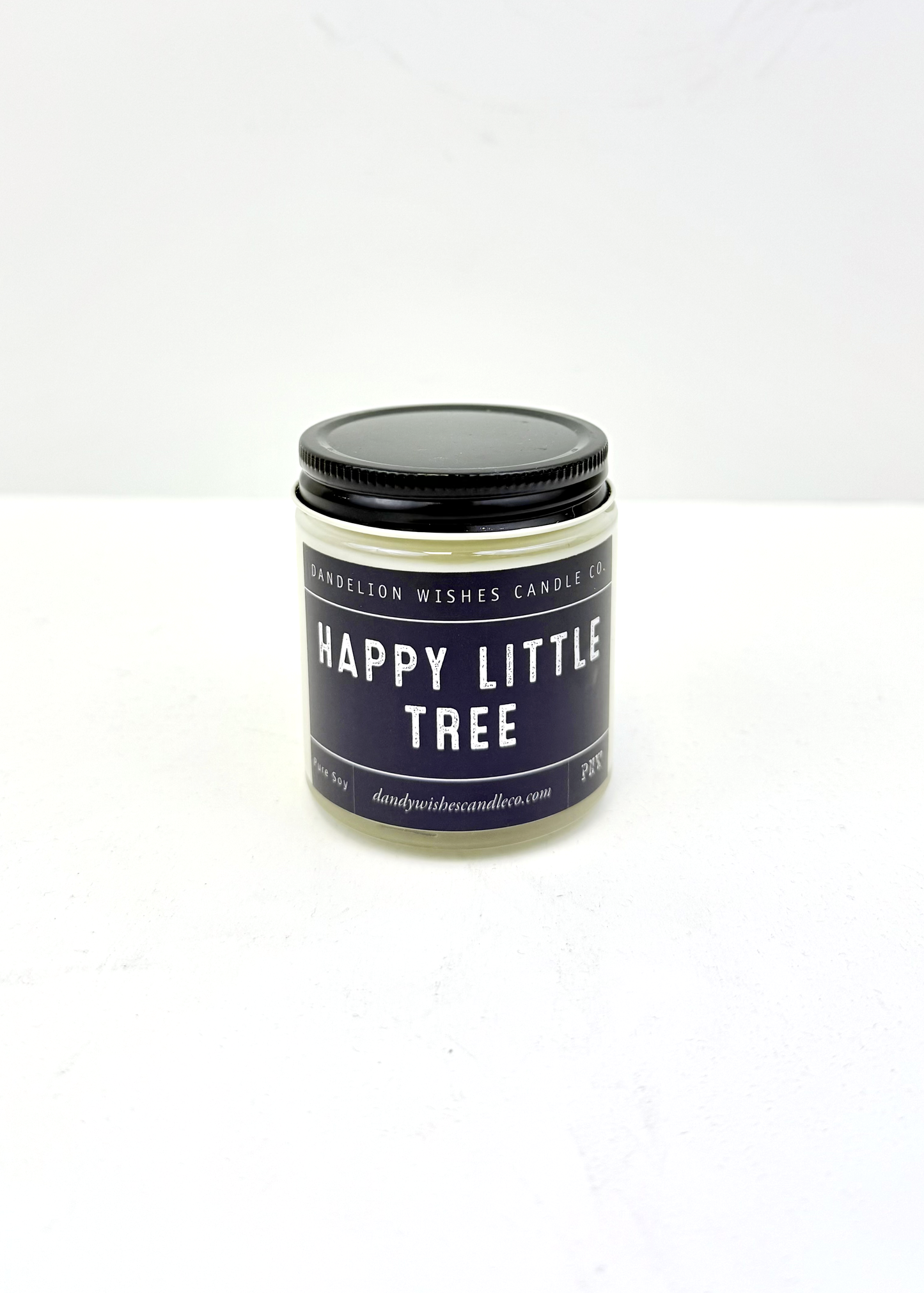 Dandelion Wishes Candle Co. 100% Soy Candle Small Jar - 4oz Clear Glass