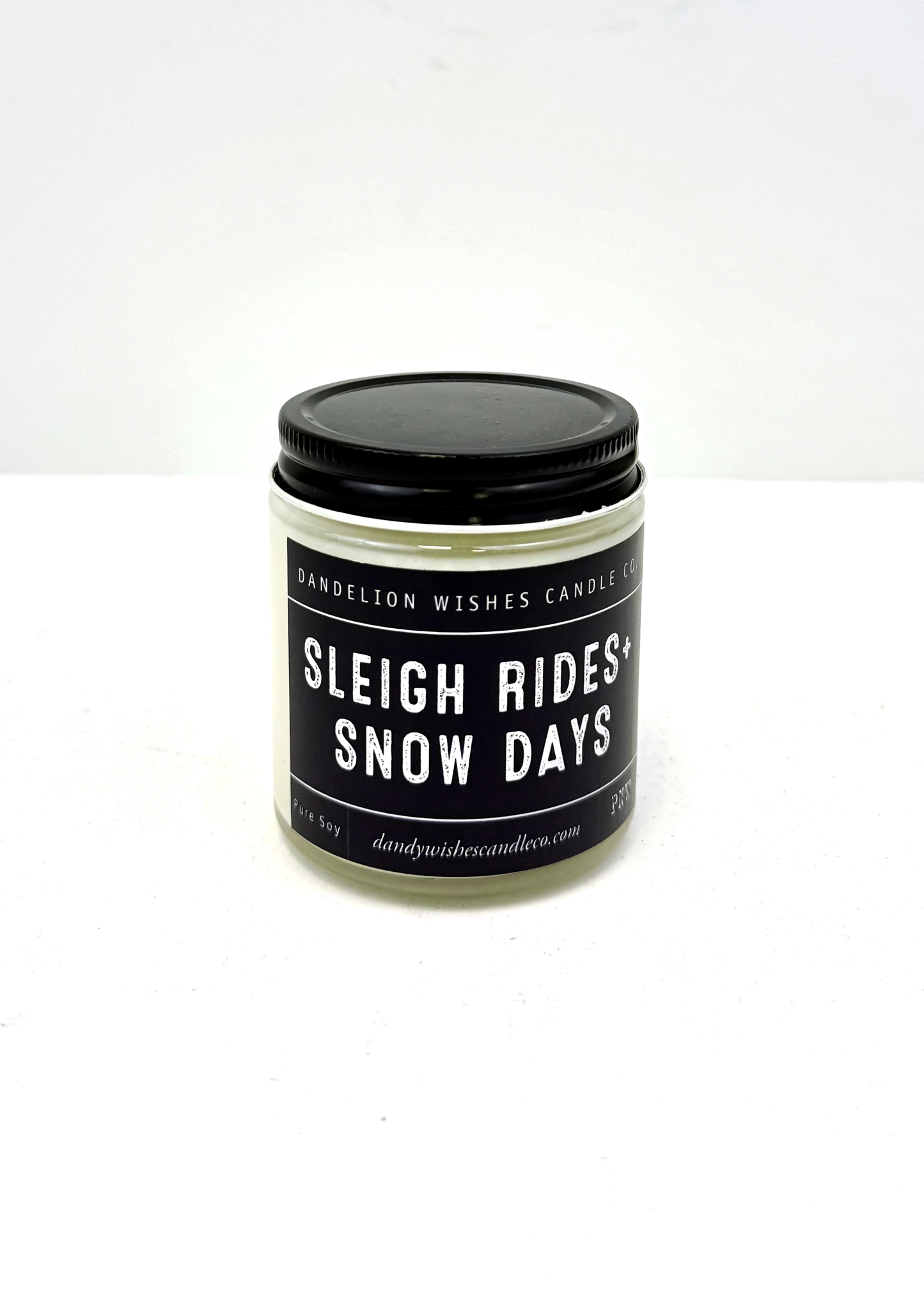 Dandelion Wishes Candle Co. 100% Soy Candle Small Jar - 4oz Clear Glass