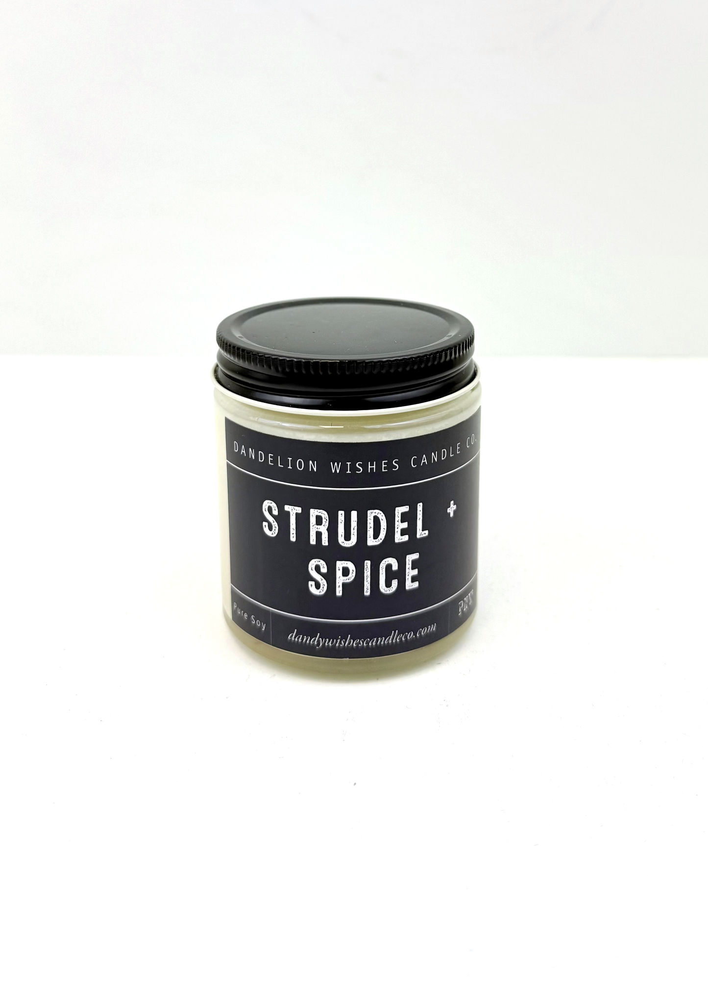 Dandelion Wishes Candle Co. 100% Soy Candle Small Jar - 4oz Clear Glass