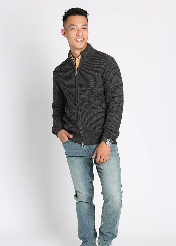 Jachs Full Zip Mockneck Sweater