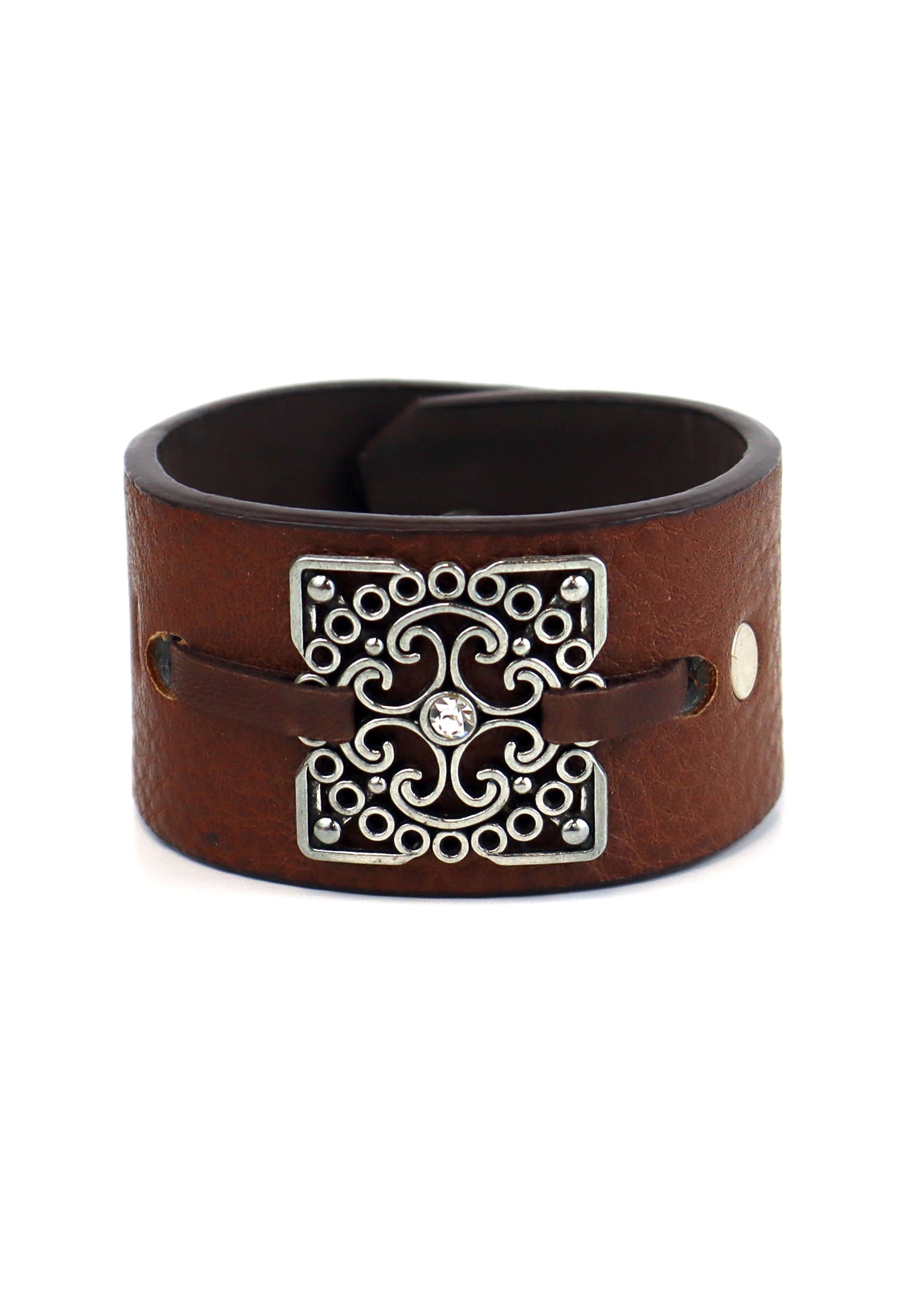 Silverware By Design - Leather Cuff Bracelet