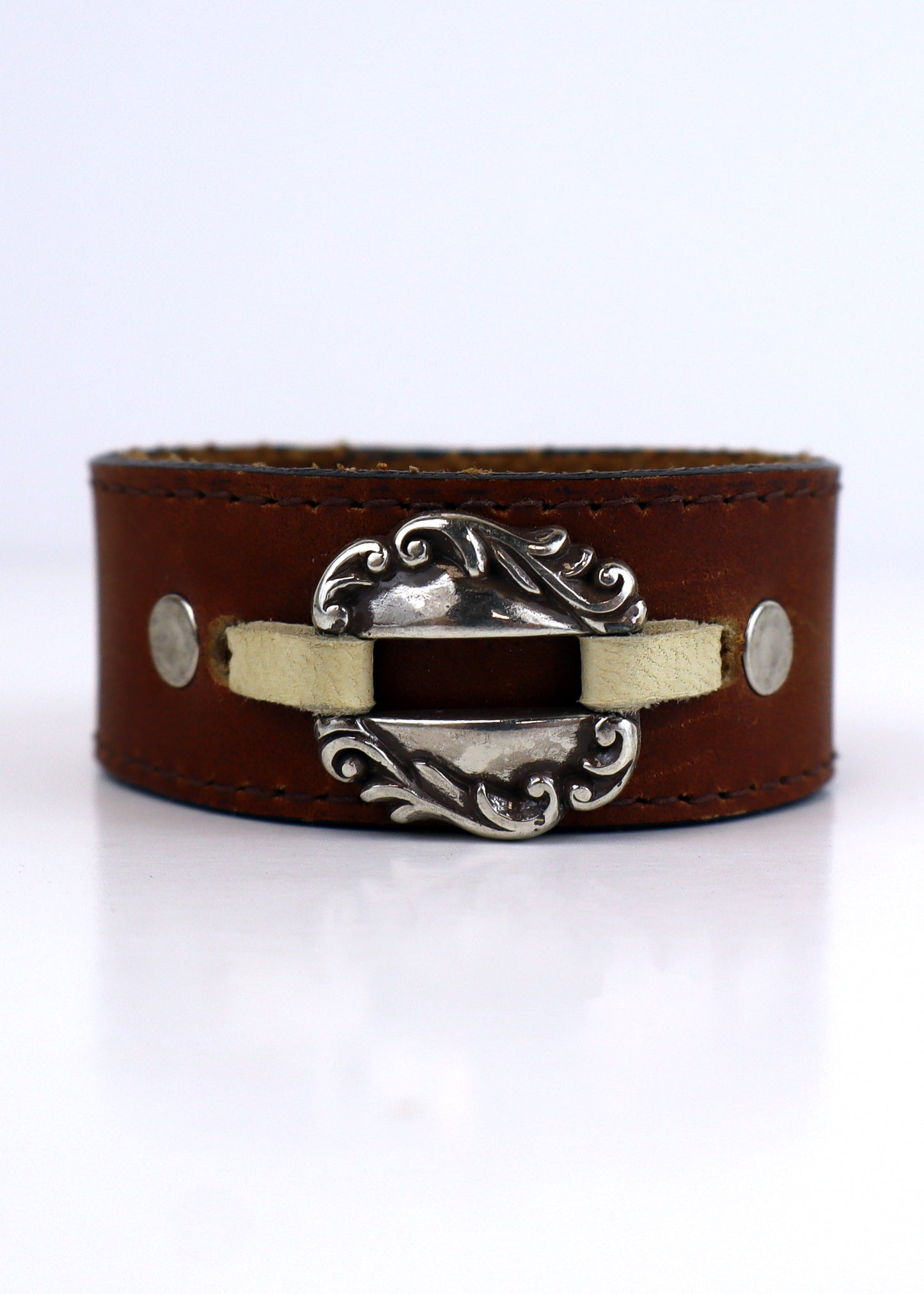 Silverware By Design - Leather Cuff Bracelet