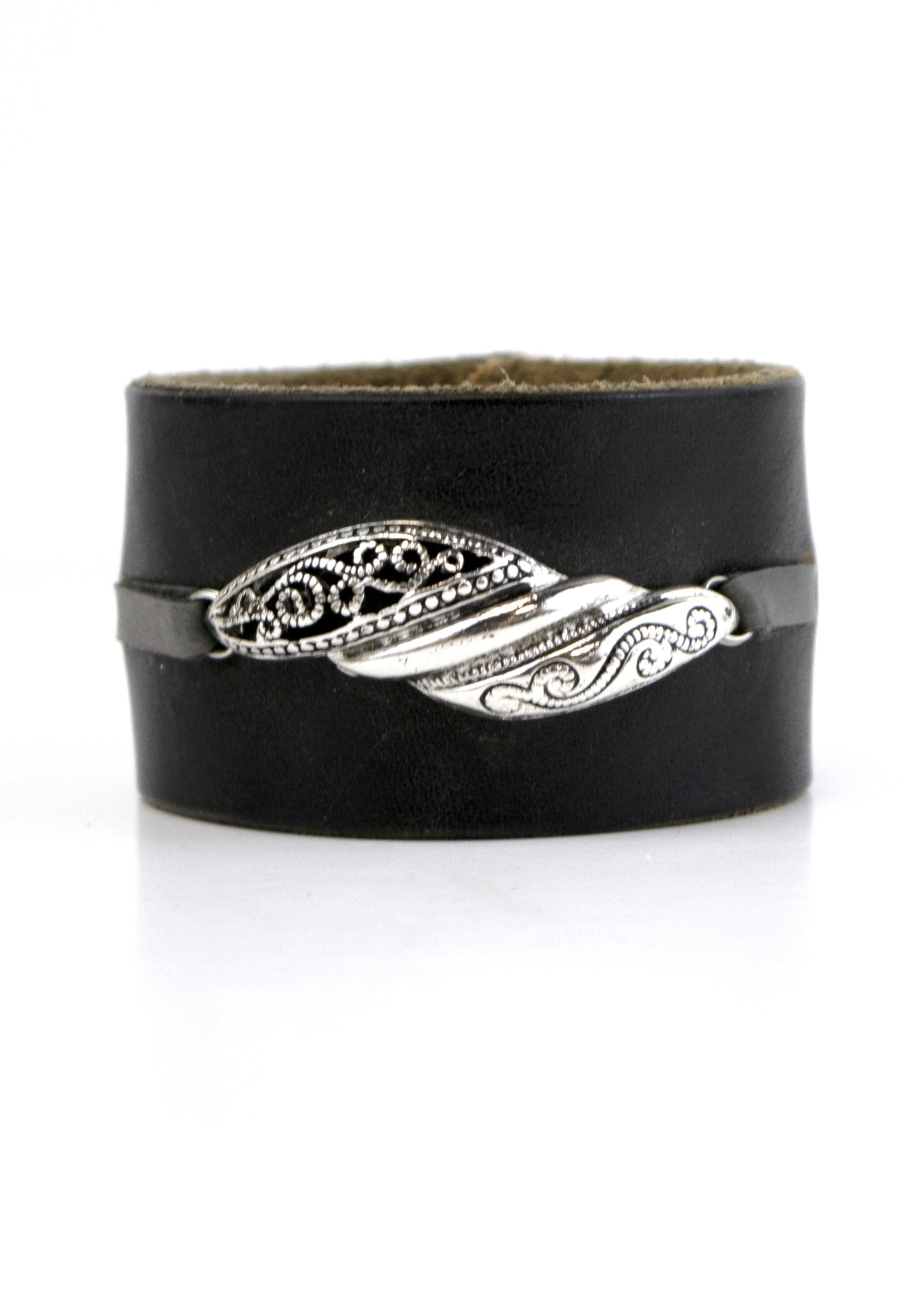 Silverware By Design - Leather Cuff Bracelet