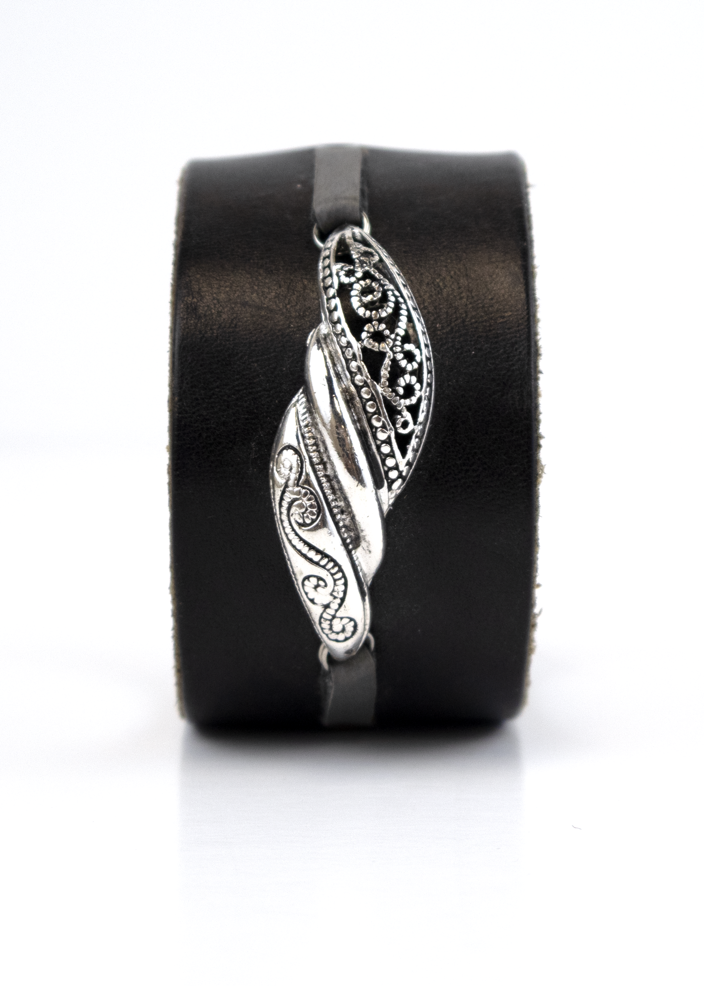 Silverware By Design - Leather Cuff Bracelet