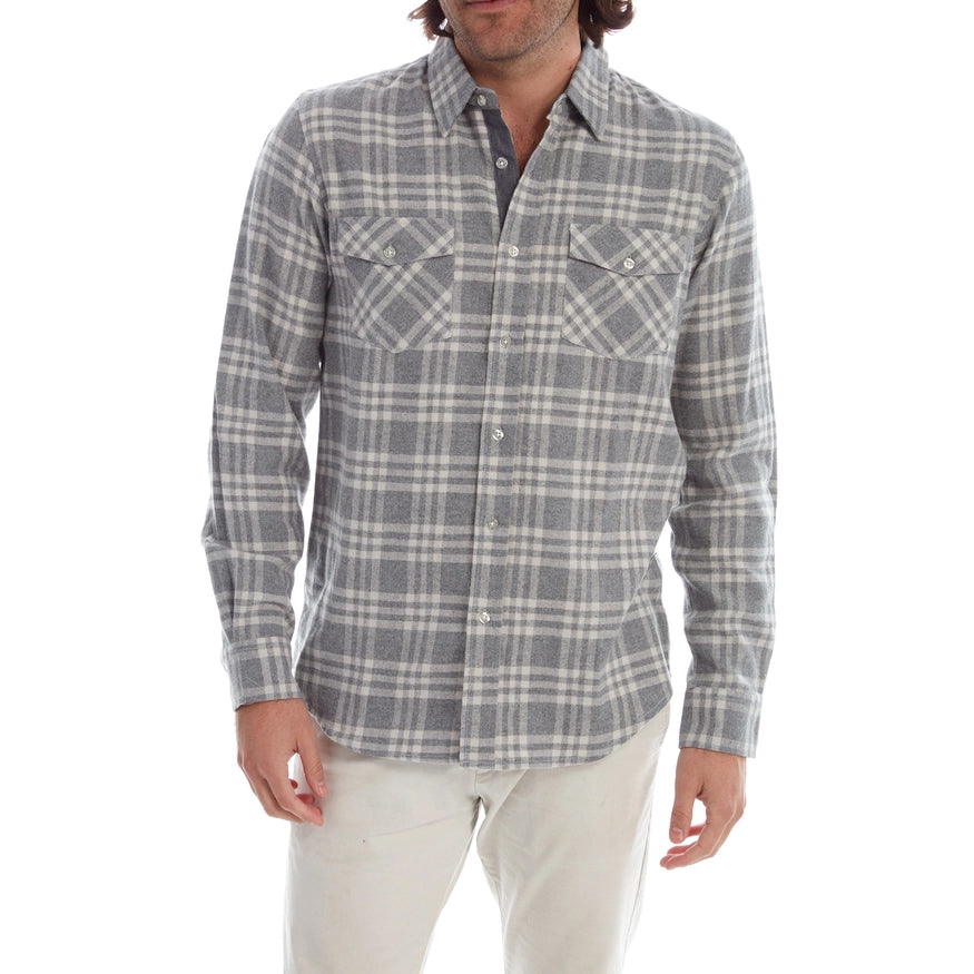 Luca Flannel Shirt - Grey