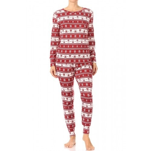 Christmas Pajamas - Fleece Lined with Long Sleeve Top - Last one Left*