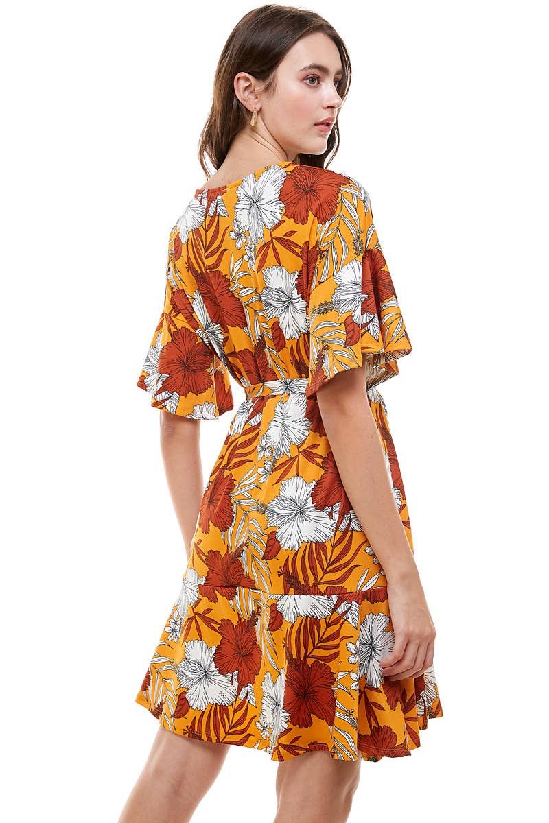 Tropical Flower Dress