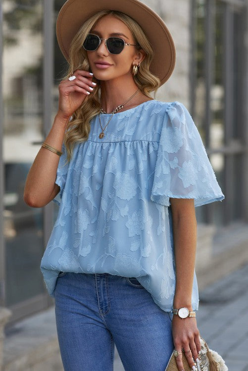 Tracie's Butterfly Sleeve Top