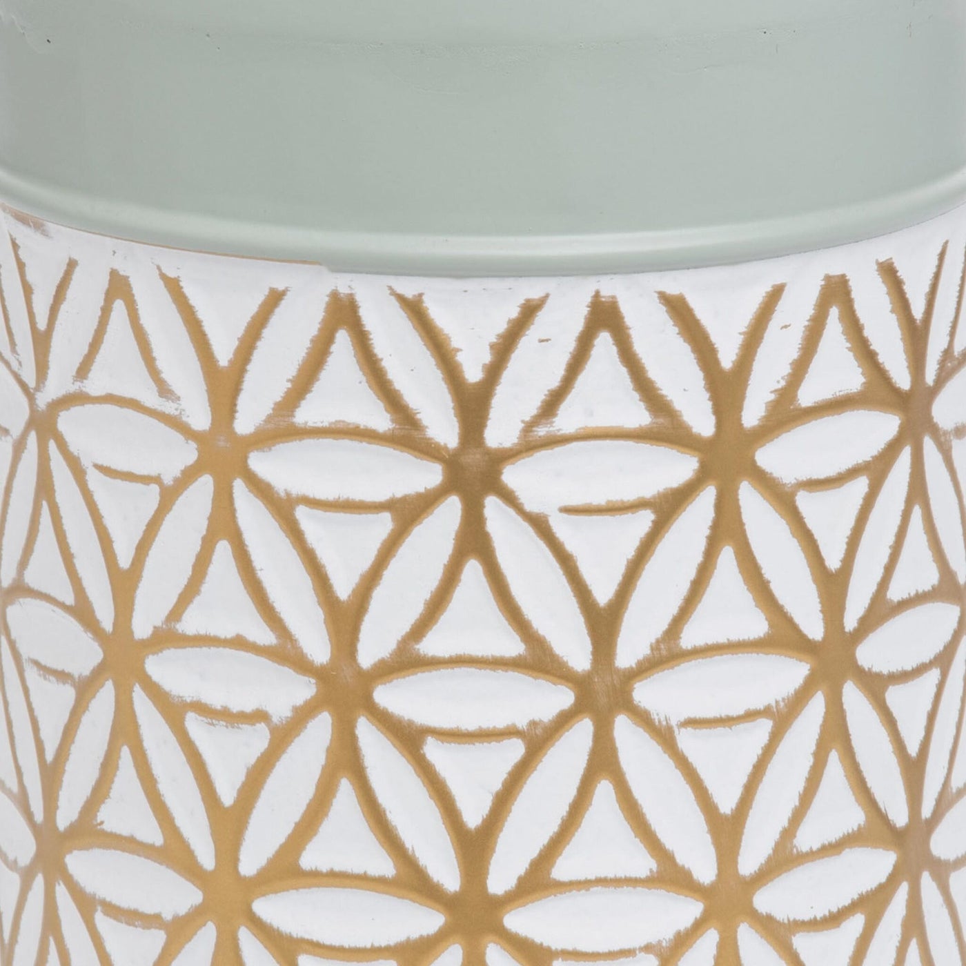 Modern Brass Vase Green