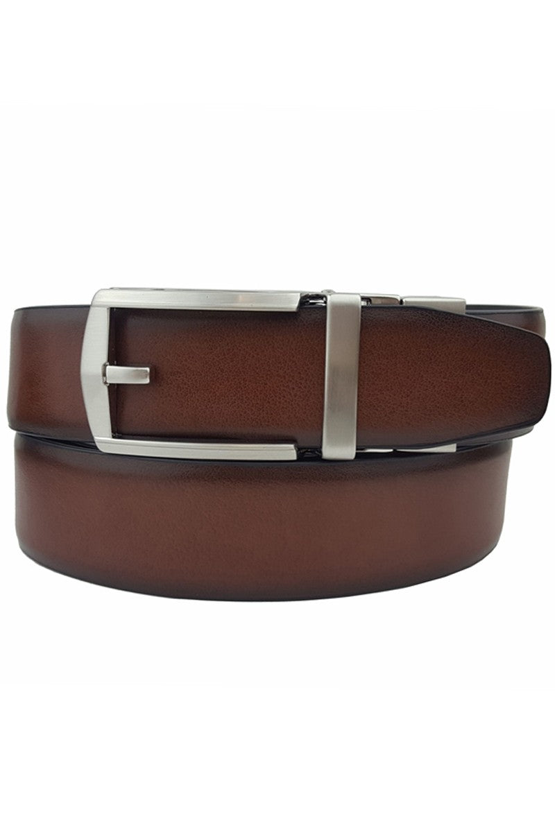 Adjustable Reversable Men's Leather Belt