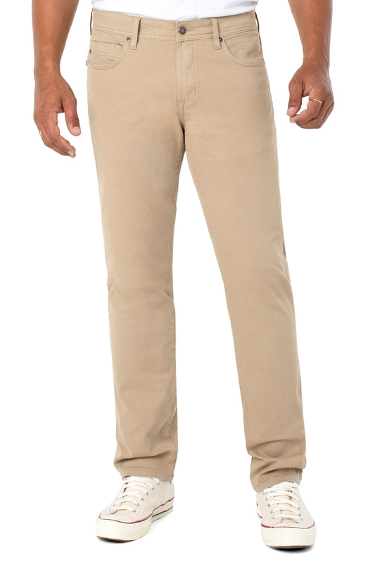 Kingston Modern Straight Chino in Khaki by Liverpool