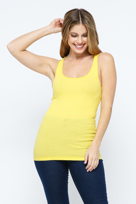 Cielo Basically Perfect Ribbed Racerback Tank